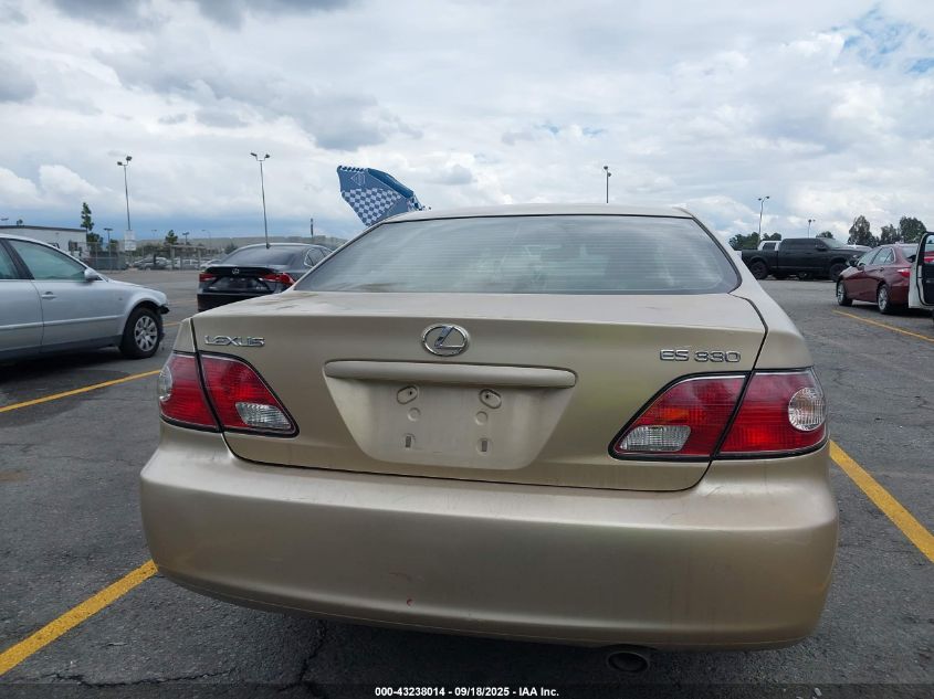 2004 Lexus Es 330 VIN: JTHBA30G445029061 Lot: 43238014