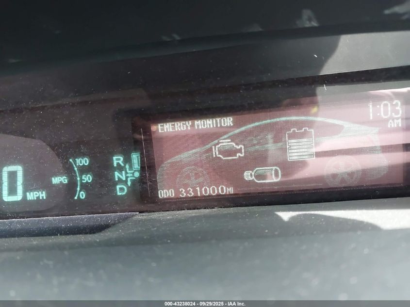 2012 Toyota Prius Two VIN: JTDKN3DU2C1484129 Lot: 43238024