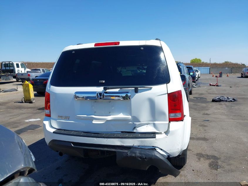 2012 Honda Pilot Lx VIN: 5FNYF3H27CB029672 Lot: 43238075