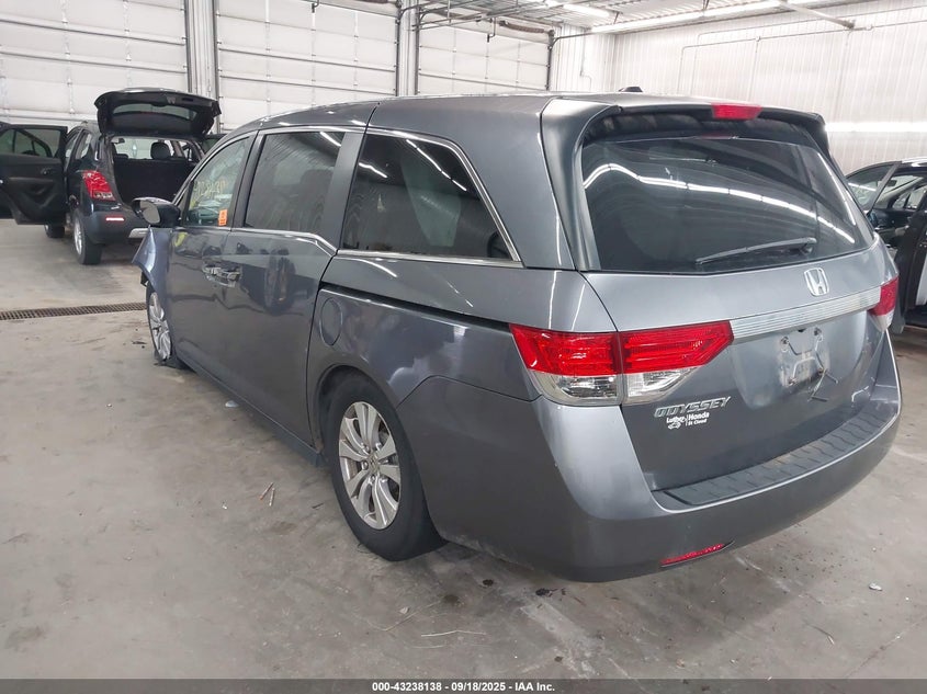 2014 Honda Odyssey Ex-L grey van gasoline 5FNRL5H64EB028395 photo #4