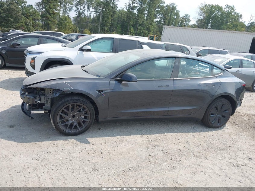 2025 Tesla Model 3 Long Range Rear-Wheel Drive VIN: 5YJ3E1EA8SF029756 Lot: 43238201