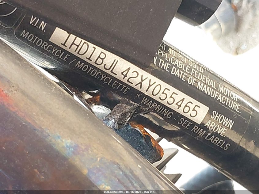 1999 Harley-Davidson Flstc VIN: 1HD1BJL42XY055465 Lot: 43238298
