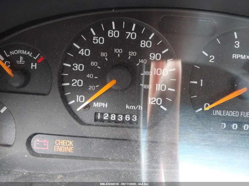 1997 Ford Mustang VIN: 1FALP4048VF184102 Lot: 43238316