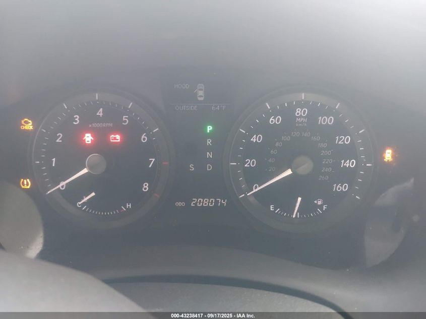 2009 Lexus Es 350 VIN: JTHBJ46G792295664 Lot: 43238417