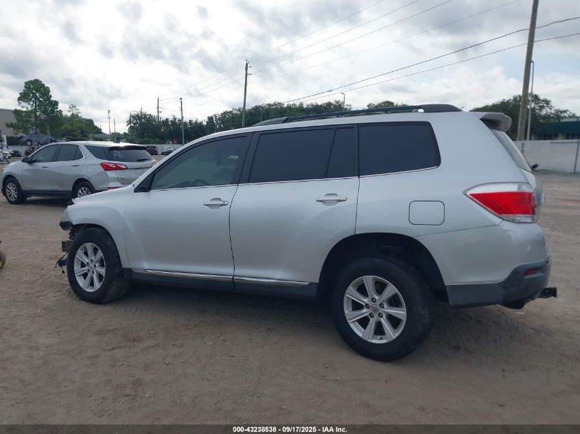 2011 Toyota Highlander Base V6 VIN: 5TDBK3EHXBS075212 Lot: 43238538
