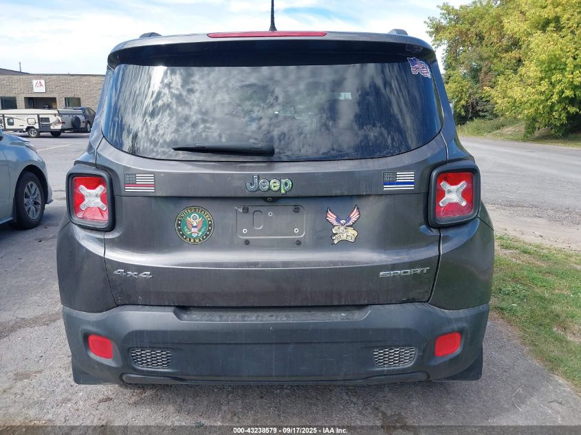 2016 Jeep Renegade Sport VIN: ZACCJBATXGPD63862 Lot: 43238579