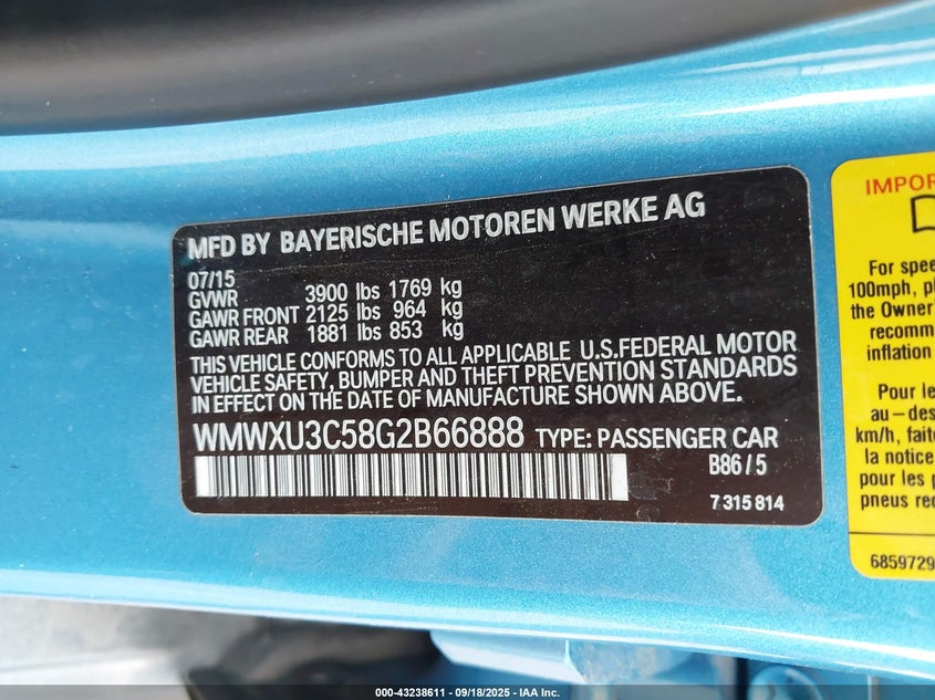 2016 MINI HARDTOP COOPER S - WMWXU3C58G2B66888