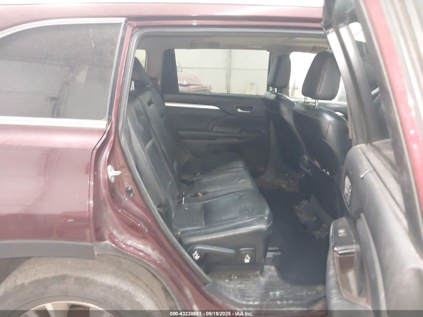 2015 Toyota Highlander Xle V6 VIN: 5TDJKRFH1FS141486 Lot: 43238681