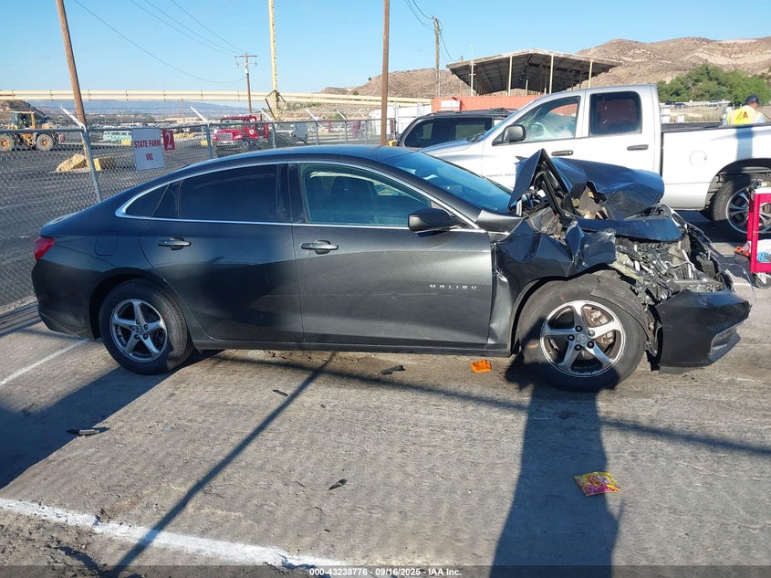 2017 Chevrolet Malibu Ls VIN: 1G1ZB5ST2HF277403 Lot: 43238776