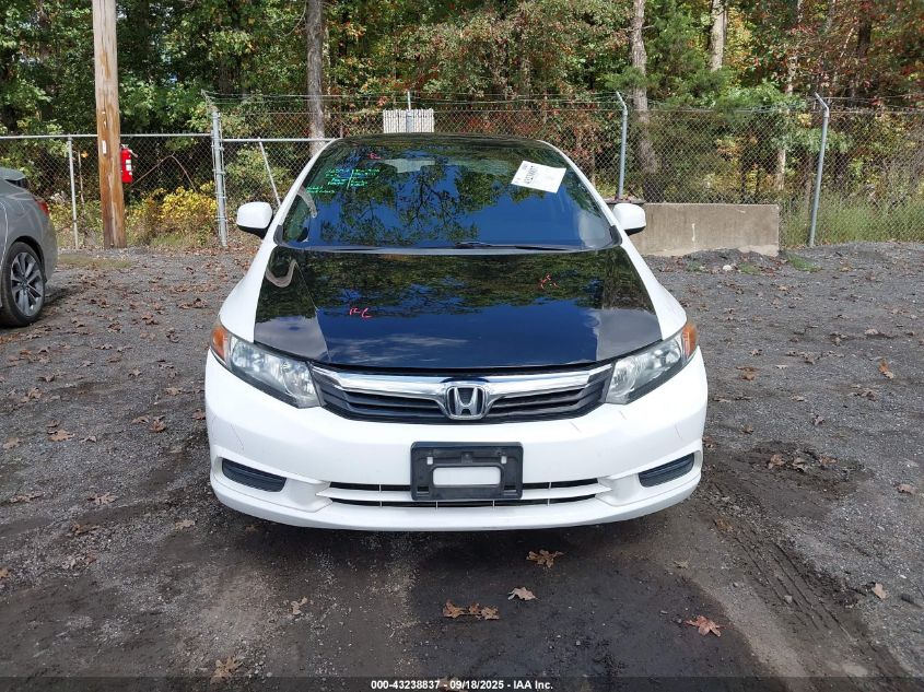 2012 Honda Civic Ex VIN: 19XFB2F81CE097587 Lot: 43238837