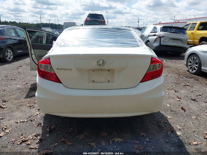 2012 Honda Civic Ex VIN: 19XFB2F81CE097587 Lot: 43238837