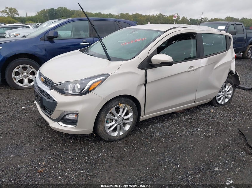 Vin: kl8cd6sa6lc457062, lot: 43733437, chevrolet spark fwd 1lt automatic 20202