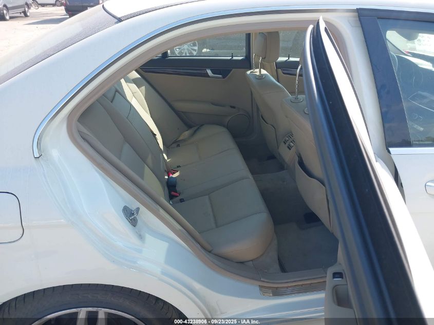 2012 Mercedes-Benz C 300 Luxury 4Matic/Sport 4Matic VIN: WDDGF8BB2CA648843 Lot: 43238906