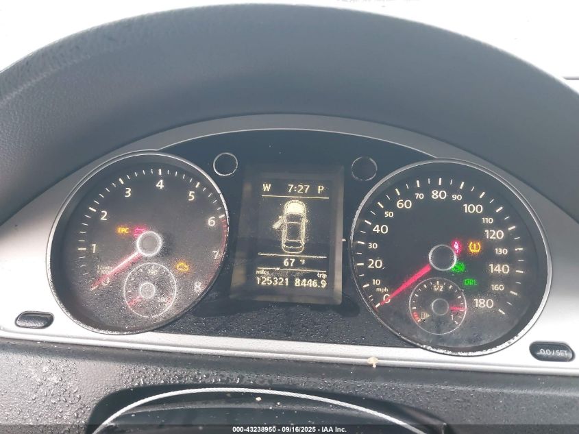 2012 Volkswagen Cc Sport VIN: WVWMN7AN9CE506911 Lot: 43238950