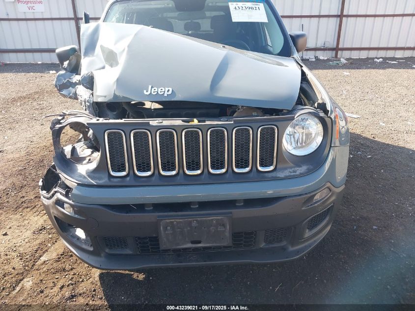 2016 Jeep Renegade Sport VIN: ZACCJBAT3GPE37039 Lot: 43239021