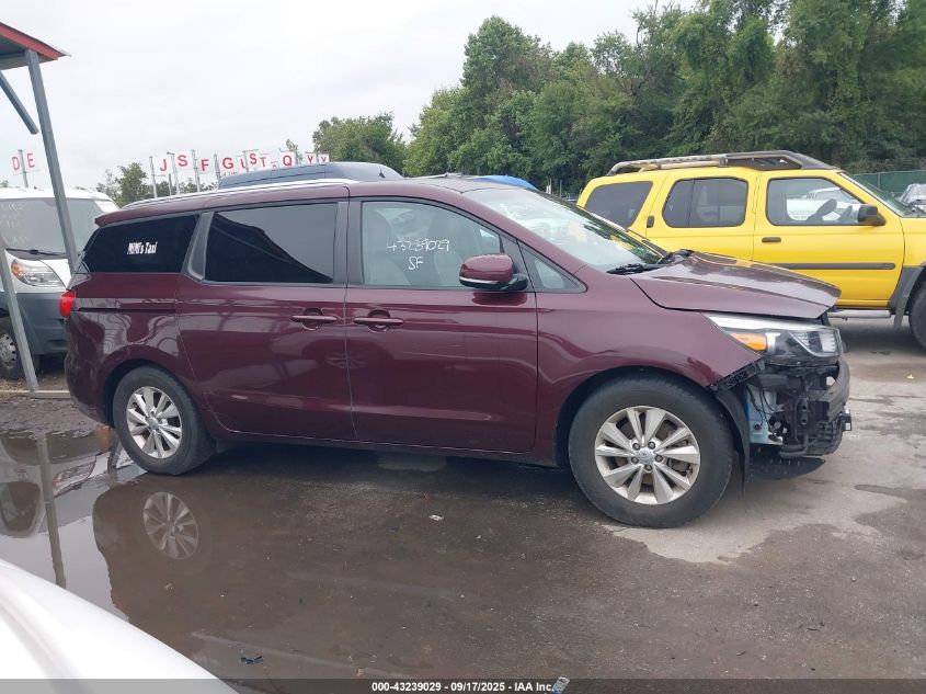 2017 Kia Sedona Lx VIN: KNDMB5C10H6334843 Lot: 43239029