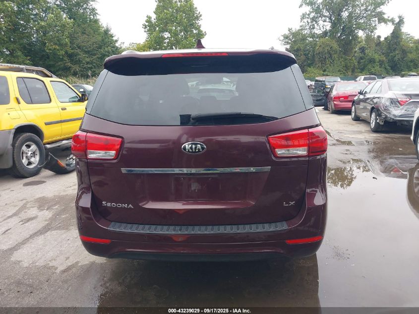 2017 Kia Sedona Lx VIN: KNDMB5C10H6334843 Lot: 43239029