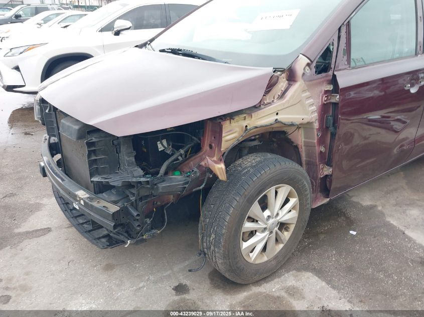 2017 Kia Sedona Lx VIN: KNDMB5C10H6334843 Lot: 43239029