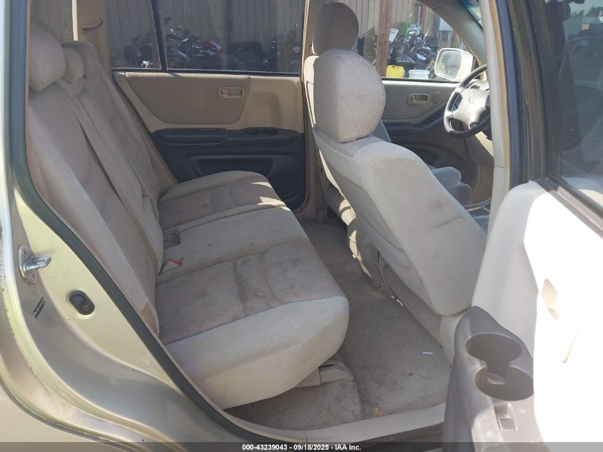 2003 Toyota Highlander V6 VIN: JTEHF21A030151568 Lot: 43239043