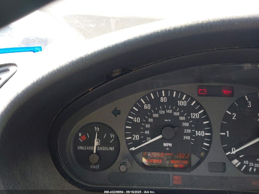 1996 BMW 318 Ic Automatic VIN: WBABH8323TEY11258 Lot: 43239094