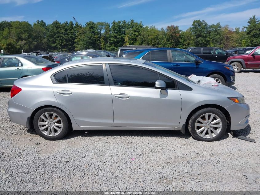 2012 Honda Civic Ex VIN: 2HGFB2F83CH327345 Lot: 43239126