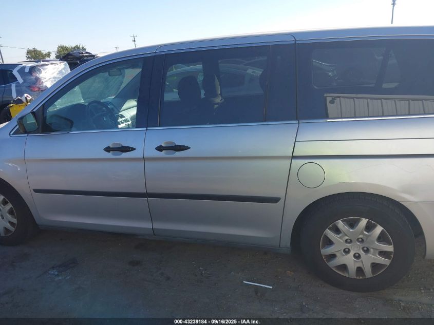 2010 Honda Odyssey Lx VIN: 5FNRL3H26AB041306 Lot: 43239184