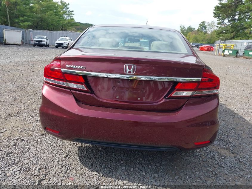 2013 Honda Civic Lx VIN: 19XFB2F55DE219617 Lot: 43239434