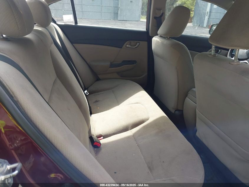 2013 Honda Civic Lx VIN: 19XFB2F55DE219617 Lot: 43239434