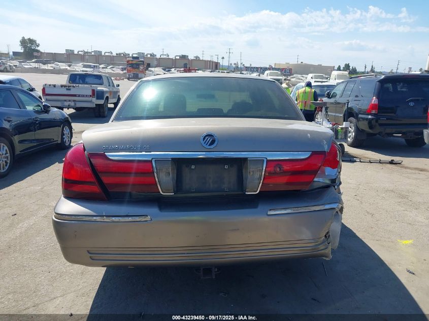 2003 Mercury Grand Marquis Gs VIN: 2MEFM74W03X635598 Lot: 43239450