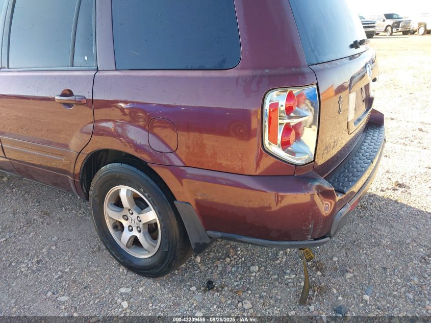 2007 Honda Pilot Ex-L VIN: 5FNYF28547B021085 Lot: 43239455
