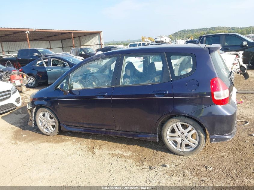 2008 Honda Fit Sport VIN: JHMGD38618S038350 Lot: 43239560