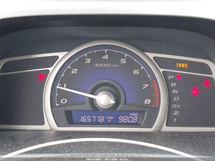 2009 Honda Civic Lx VIN: 2HGFA16569H530340 Lot: 43239617