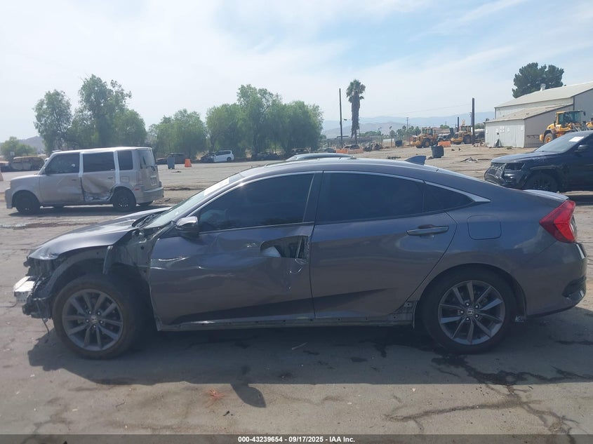 2020 Honda Civic 1.5 Ex Grey Lot 111043239654 Vin 19XFC1F37LE215427