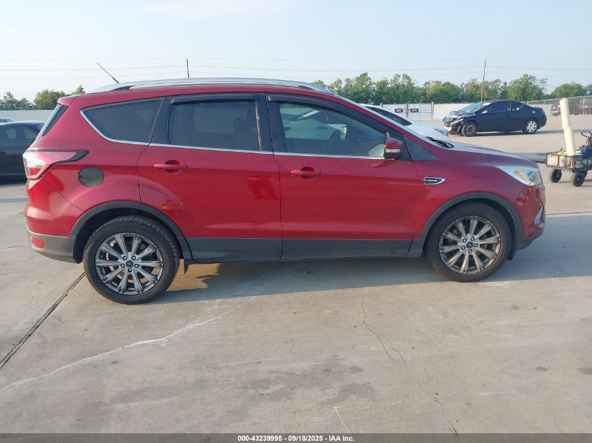 2017 Ford Escape Titanium VIN: 1FMCU0JD4HUF10676 Lot: 43239995