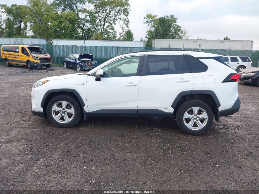 2020 Toyota Rav4 Hybrid Xle VIN: JTMRWRFV1LD046723 Lot: 43240001