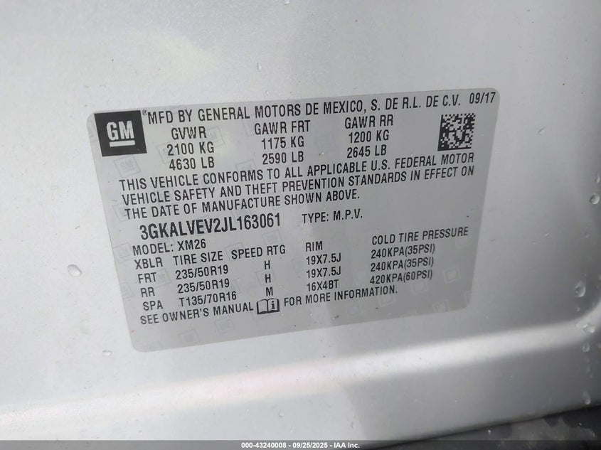 2018 GMC TERRAIN SLT - 3GKALVEV2JL163061