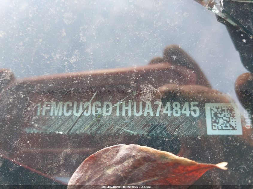 2017 Ford Escape Se VIN: 1FMCU0GD1HUA74845 Lot: 43240010