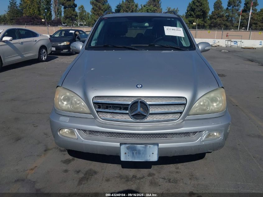 2003 Mercedes-Benz Ml 500 500 VIN: 4JGAB75E83A427206 Lot: 43240104