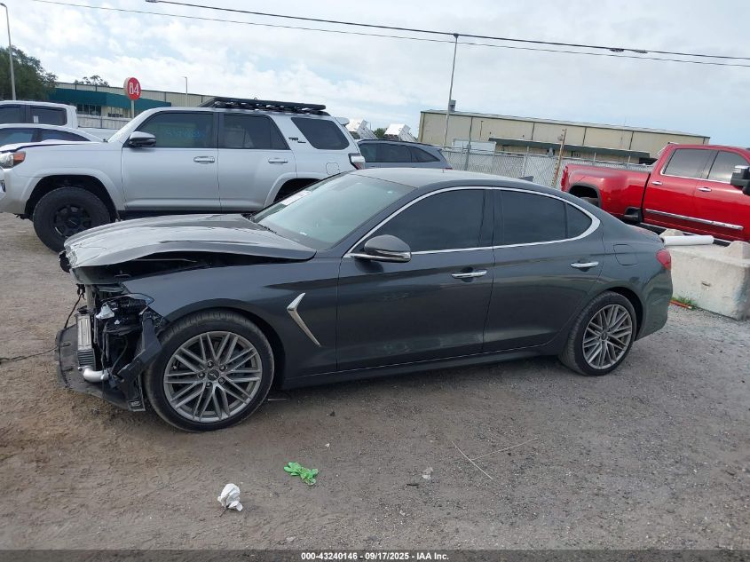 2020 Genesis G70 2.0T Rwd VIN: KMTG64LA0LU062389 Lot: 43240146