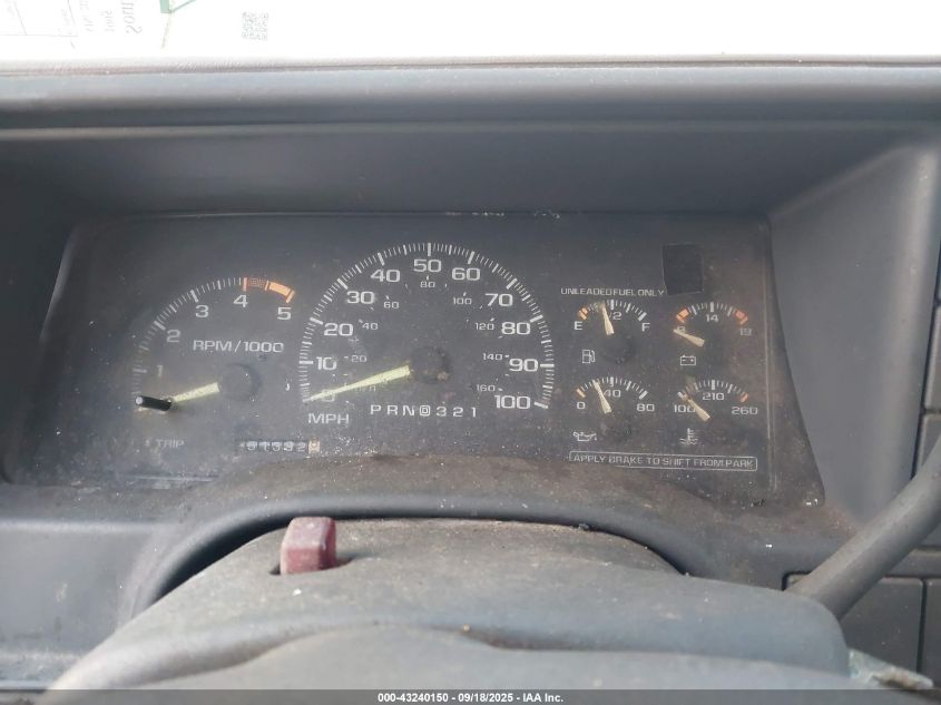 1995 GMC Sierra C1500 VIN: 2GTEC19K3S1521292 Lot: 43240150