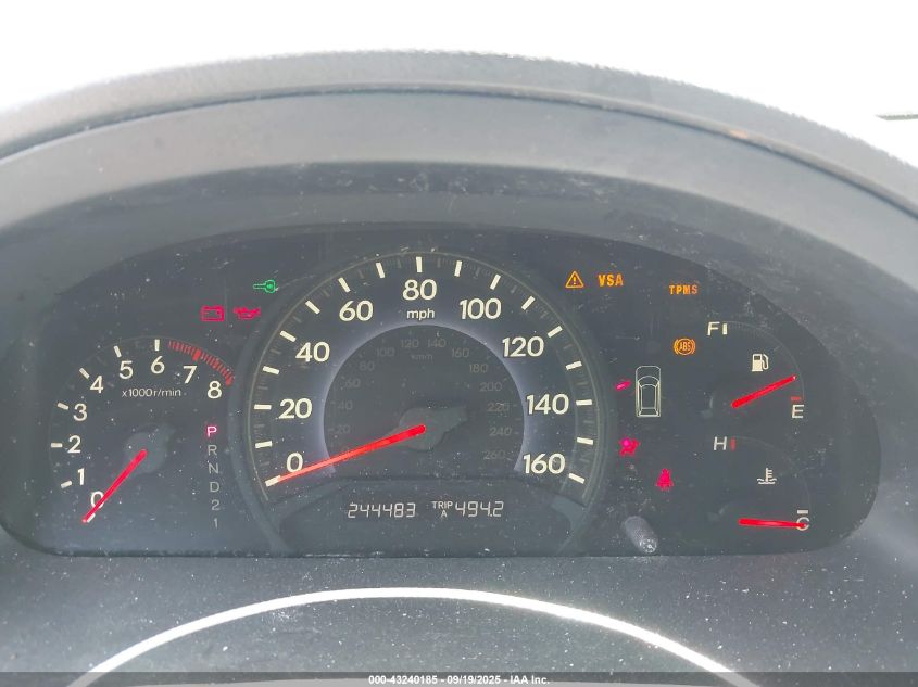 2009 Honda Odyssey Ex-L VIN: 5FNRL38769B040311 Lot: 43240185