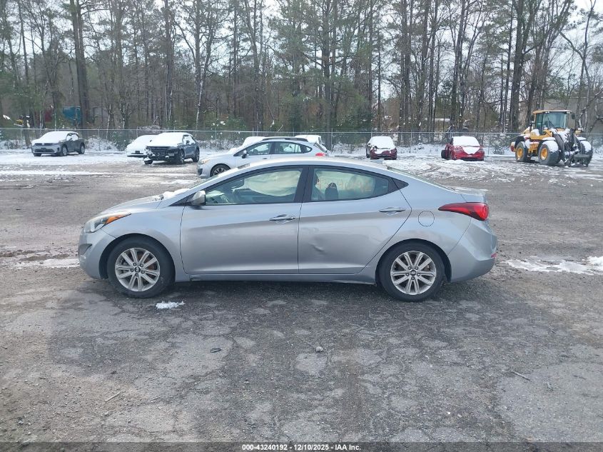 2016 Hyundai Elantra Se VIN: 5NPDH4AE2GH687460 Lot: 43240192