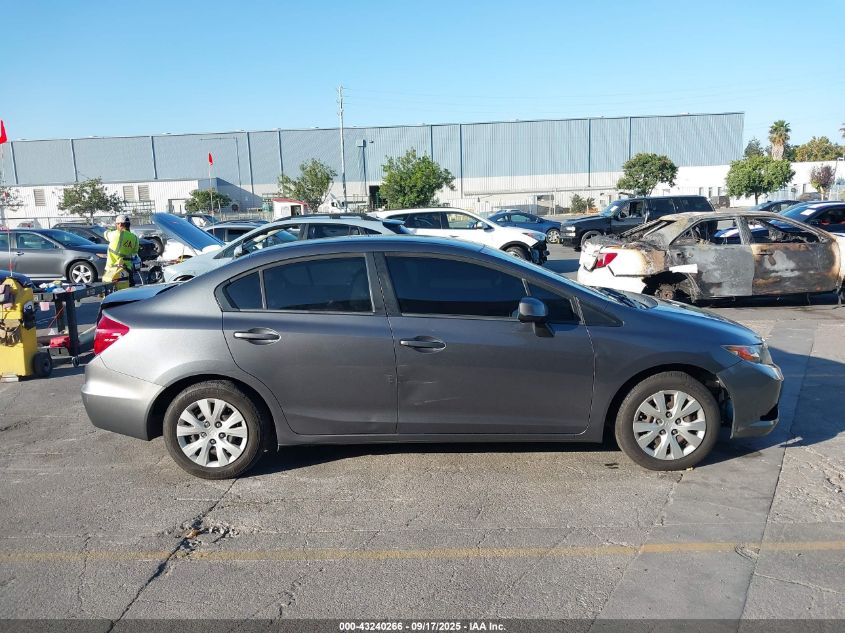 2012 Honda Civic Lx VIN: 2HGFB2F51CH311442 Lot: 43240266