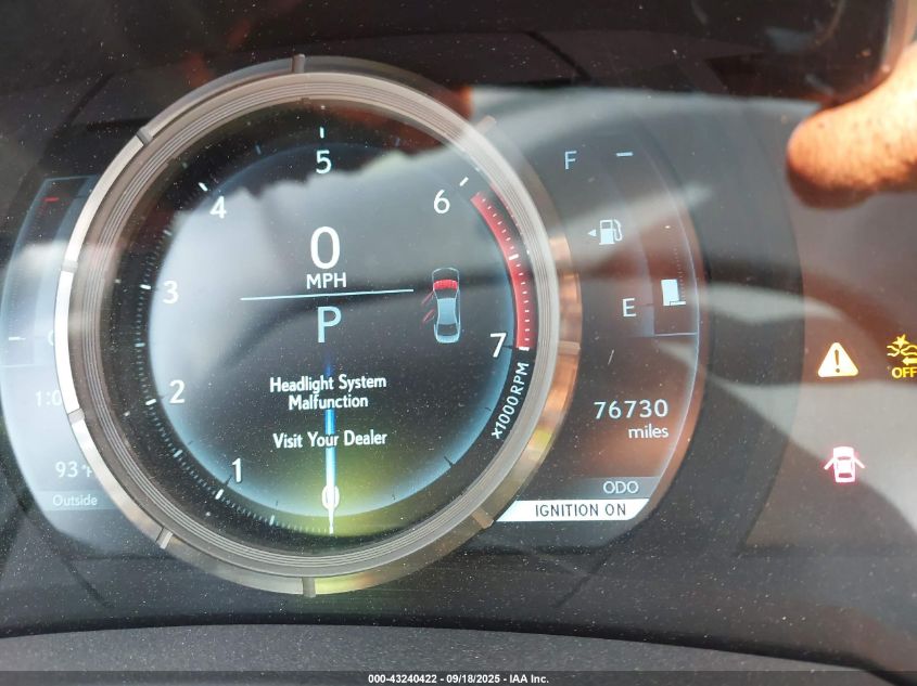 2019 Lexus Is 300 VIN: JTHBA1D26K5099628 Lot: 43240422