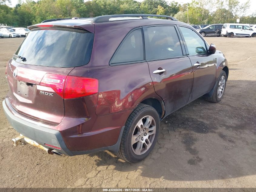 2007 Acura Mdx Technology Package VIN: 2HNYD284X7H543799 Lot: 43240436