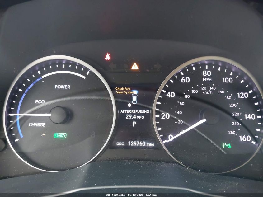 2013 Lexus Es 300H VIN: JTHBW1GG0D2029247 Lot: 43240456