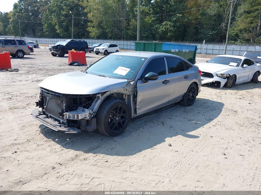 2023 Honda Civic 2.0 Sport Silver Lot 111043240488 Vin 2HGFE2F56PH533942