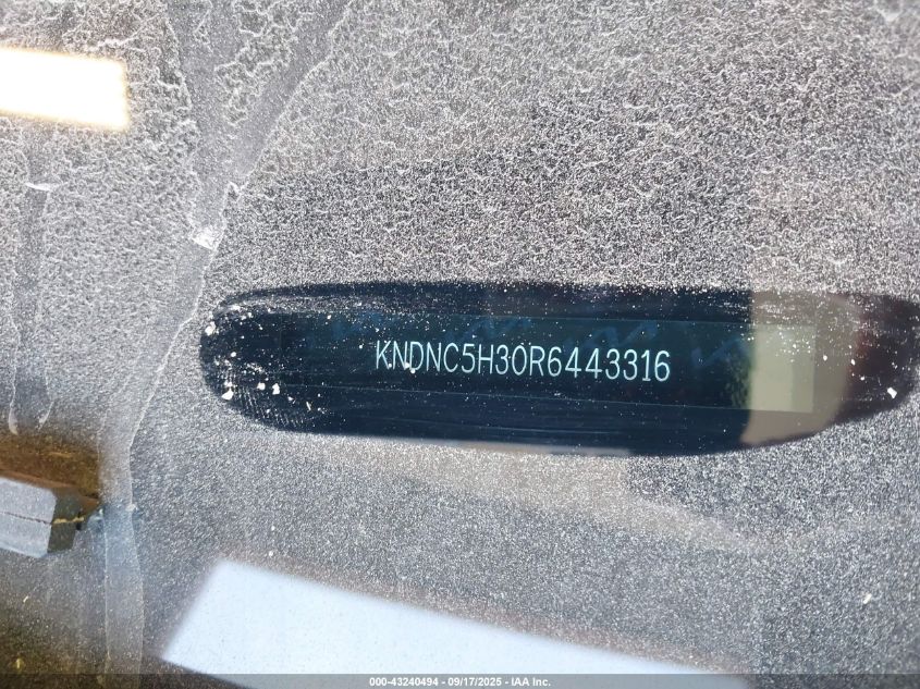 2024 Kia Carnival Mpv Ex VIN: KNDNC5H30R6443316 Lot: 43240494