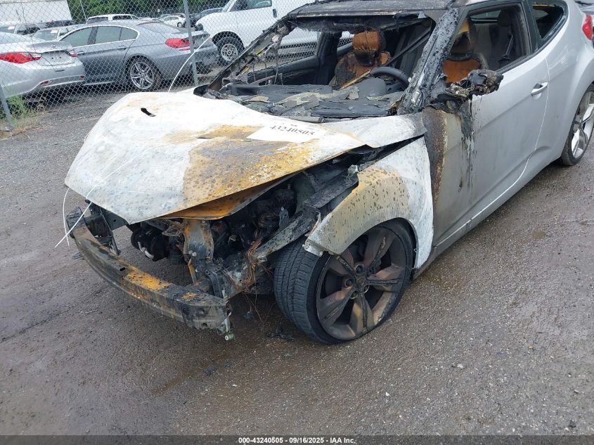 2012 Hyundai Veloster Base W/Gray VIN: KMHTC6AD5CU049129 Lot: 43240505