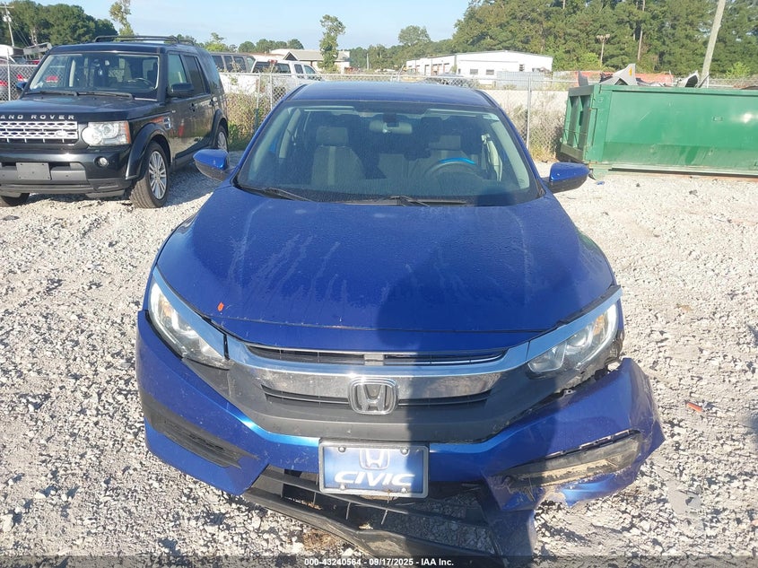 2017 Honda Civic 2.0 Lx Blue Lot 111043240564 Vin 2HGFC2F5XHH566806